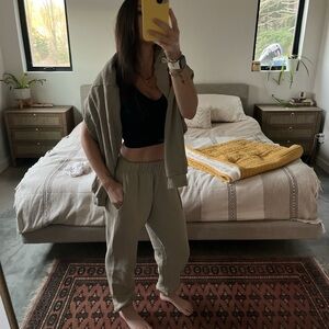 SET Active Tan Track Pants & Joggers